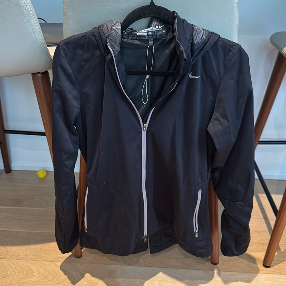 Nike Golf black hooded windbreaker M